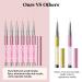 Saviland Nail Art Liner Brush Set - 6-Piece Rose Gold Nail Design Tool for Precision Liner Art & French Manicure - Buy Online on SooperMarket.com