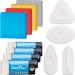 Zonon 12 Pieces Drawing Art Eraser Set Different Shape Eraser Pencil Painting Erasers Easy Grip White Erasers Kneaded Moldable Erasers for Artist Drawing Writing Sketching