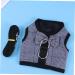 Minkissy 3pcs Bunny Vest Dress - Guinea Pig Harness & Leash Set | Small Pet Clothing for Rabbit Hedgehog & Chinchilla - Gray Size 2x3Pcs - Buy Online on SooperMarket.com