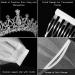 Frcolor Crystal Tiara Crown Rhinestone Wedding Bridal Headband with Veil & Comb - Buy Online on SooperMarket.com