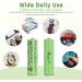Rechargeable AA Batteries for Solar Lights - 600mAh 1.2V 4pcs - Ideal for Garden & Household Devices - Buy Online on SooperMarket.com