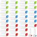 30 Pieces Rolling Tube Toothpaste Squeezer Toothpaste Seat Holder Stand Tube Squeezer Rotating Toothpaste Squeezer Dispenser Toothpaste Roller for Bathroom Accessories (Blue, Red, Green)