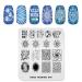 Alexnailart Nail Stamping Printing Plate Template Image Plate Stamper Scraper Sun Line Ink jet Pattern Nail Art Decoration DIY Print Manicure Design FA040