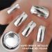 Metallic Painting Gel - Mirror Silver UV Painting Gel - 3D Metal Painting Gel Drawing Mirror Gel Nail Polish Glossy DIY Nail Art for Women Girls - Buy Online on SooperMarket.com