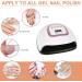Yurayisen 220W UV LED Nail Lamp for Gel Polish 4 Timers Large Space Gel Curing Lamp Nail Dryer - Buy Online on SooperMarket.com