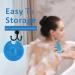 HIEERBUS Silicone Body Scrubber Gentle Exfoliating Body Scrubber in Shower Silicone Loofah with Easily Lather Bristles Long Lasting and More Hygienic Than Traditional Shower Loofah 1Pack Blue  - Buy Online on SooperMarket.com