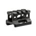 UTG Unisex Adult Super Slim Picatinny Riser Mount 0.83" Height 3 Slots Mount Riser Black 1.57"