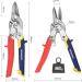 WORKPRO 10" Tin Snips Straight Cr-V Steel Aviation Snips Compound Snips for Cutting Aluminum & Metal Sheets or as Household Scissors - Buy Online on SooperMarket.com