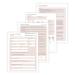 Lash Extension Eyelash Consent Intake Aftercare forms with Mapping | 100 Pack | 25 of each Consent Intake Aftercare and Mapping Forms for Lash Artists | 8.5 x 11 inch