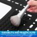 Foldable Sink Cover | Silicone Makeup Brush Cleaning Mat | Compact & Rollable Bathroom Sink Protector - Buy Online on SooperMarket.com