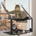 Cat Window Perch Cat Hammock Windows Seat Double for Large Cat Space Saving Window Mounted Cat Bed Durable Safety Cat Perch with 6 Suctions Cups Suit for Large and Small Cat Size