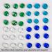 Hisredsun 290 Pcs Mixed Color Glass Pebble Stones - 1.35kg Decorative Vase Fillers & Aquarium Gems - 17-20mm Flat Marble Pearls - Buy Online on SooperMarket.com