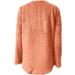 Womens Plus Size Teddy Fleece Hooded Jumper | Soft Double Fleece Hoodie with Pocket | V Neck Pullover Top for Winter | Orange Lounge Sweatshirt - Buy Online on SooperMarket.com