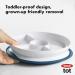 OXO Tot Stick & Stay Suction Divided Plate | Navy Blue | Best Child-Friendly Dinnerware for Easy Mealtime - Buy Online on SooperMarket.com