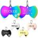 Yehanti dog brand with engraving - dog brand personalized with name telephone number and address stainless steel name tag for collar trailer brand for dogs cats and puppies (tie)