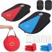 MonSports Portable Cornhole Set - 2 Collapsible Boards, 8 Bean Bags, Carrying Case - Outdoor Yard Toss Game for Kids & Adults - 3x2ft Oxford - Buy Online on SooperMarket.com
