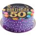 Dekora Happy 50 Birthday Wafer Disc for Cake Edible Cake Topper for Birthday Cake Round 20 CM - Buy Online on SooperMarket.com