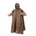 OneTigris TENTSFORMER Raincoat, Bushcraft Poncho Tent, Multiuse Waterproof Rain Cover for Men Women Adults Coyote Brown