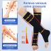 Bropite Zipper Compression Socks- 2 Pairs Calf Knee 15-20 mmHg Open Toe for Running Nurses Pregnancy - Black/Nude S-M - Buy Online on SooperMarket.com