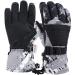 7-Mi winter gloves children snow feastling snowboard waterproof lined long cuffs leather gloves for boys 8-10 years black
