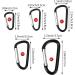 Temlum Aluminum Carabiner Hooks - D Shape Clip with Snapping Lock for Camping Hiking & Travel - 10 Pack (5.8 cm/2.3 in Black) - Buy Online on SooperMarket.com