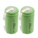 2x Exell 1.2V 5000mAh NiMH C Size Rechargeable Batteries w/Tabs use with airsoft radio receivers high power static applications (Telecoms UPS and Smart grid) electric tools Data Meters