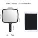 Xnicx Professional Hand Mirror - Barbers Shaving Salon Tool for Travel and Festivals - Compact Black Mirror with Handle - Buy Online on SooperMarket.com