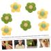 EXCEART 50 Pcs Hairpin Accessories Bow Phone Case Knitted Flowers Patches Puff Flower Diy Charm Child Plaque - Buy Online on SooperMarket.com