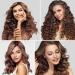 Mabufun Jumbo Hair Rollers Set Hair Rollers Self Grip Curlers For Long Hair No Heat Curlers Heatless Hair Rollers With Clips & Comb 24 Packs (Black 24Pcs) - Buy Online on SooperMarket.com