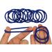 12 PCS 3mm Elastic Hair Bands - No Metal Ponytail Holders in Royal Blue for Women, Men, Girls, Kids - Buy Online on SooperMarket.com