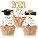 48pcs 2023 Graduation Cupcake Toppers Baking Decoration Exquisite Grad Cap Set Appetizer Picks For Graduation Party Graduation Toppers 2023 - Buy Online on SooperMarket.com