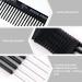 4 Pieces Carbon Lift Teasing Combs - Salon Lifting Fluffing Comb for Women - Black and Purple Artsy Style - 5 Stainless Steel Pins Included - Buy Online on SooperMarket.com