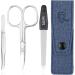 marQus Manicure Set 3 pieces travel set with file from Solingen nail care set nail scissors set and nail set 10. Jeans