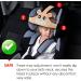 MINGZE Baby Child Car Seat Head Support - Adjustable Sleep Positioner & Safety Belt Protector (Blue) - Buy Online on SooperMarket.com
