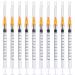 100Pack 1ml 1cc Disposable Plastic Syringes with 25Ga Individually Sterile Package 1ml-25Ga