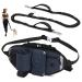 Vobuke jogging leash dogs shock absorption handless dog leash with car safety carabiner adjustable reflective belly pocket light jogging belly belt dog leash for small medium-sized dogs blue --- maximum can be weight of up to 177lb