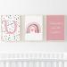 Pompom Prints Set of 3 Girls Bedroom Prints Rainbow Nursery Prints Scandi Boho Style Nursery Decor Playroom Prints Picture Frames not Included (5x7 Inch U) 5x7 Inch U