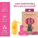 JBBFCAN Dog Poo Bags 240 Pink Large Poop bags with Dispenser Super Strong 100% Leak Proof Poo bags dogs rolls with Corn Starch Compostable Pink 240 count (Pack of 1) - Buy Online on SooperMarket.com