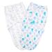 Vicloon Baby Swaddle Wrap 2 pcs Newborn Swaddle Blanket Wrap Organic Cotton Baby Blanket Wrap for Baby 0-3 Months 7-14lbs Blue