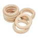 Ruby 8 pieces of natural wooden bite ring wooden bite rings wooden baby custody stuff wooden rings for handicrafts handicrafts tools etc. ( 70mm)