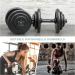 Prasacco 6 Pack Dumbbell Socket Nuts - 25mm Anti-Slide Barbell Clamps | Black Plastic Star Closures for Weight Training - Buy Online on SooperMarket.com