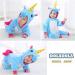 Doladola Baby Unicorn Romper | Flannel Animal Hooded Jumpsuit for Toddlers, Blue | Ages 2.5-3.5 Years - Buy Online on SooperMarket.com