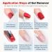 LOUINSTIC Gel Nail Polish Remover - Quick No Soak Gel Remover for Fast Nail Polish Removal | Professional Gel Polish Remover Kit - Buy Online on SooperMarket.com