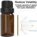 Alledomain 10Pcs 5ml Essential Oils Amber Glass Bottles with Black Cap & 1 Dropper & 12 Labels Mini Empty Amber Bottle Refillable Sample Container for Massage oils/Aromatherapy/Perfume - Buy Online on SooperMarket.com
