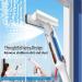 RRRYYYZZ 75'' Spray Window Squeegee for Home with 4-Section Extension Pole 4 in 1 Shower Squeeze for Glass Door and Tile Shower Squeegee for Tile Shower Walls with Sewage Collector and 5 Pads - Buy Online on SooperMarket.com