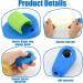 Dog Training Clickers Finger Loop 2 PCS Reinforces Positive Behaviour Train Clicker Aid Tool Professional Effective Trainer Tools Comfortable Grip Suitable for Dogs Puppies Cats Pets Black and Blue - Buy Online on SooperMarket.com