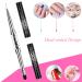 LEQ Dual-Ended Nail Design Brush | Rhinestone Handle UV Gel Nail Art Tool - Buy Online on SooperMarket.com