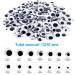 1210pcs Googly Wiggle Eyes Self Adhesive Craft Sticker - Multi Sizes 4mm to 25mm - DIY by ZZYI - Buy Online on SooperMarket.com