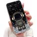 Tivenfezk Nadoli for Samsung Galaxy A14 4G astronaut Hidden Standing Cap Careature Glitzer Stand Soft Silicone Bling Review Samsung Galaxy A14 4g Black