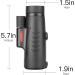 High Power 8x42 Monocular Telescope | Waterproof, Compact & Portable | Ideal for Bird Watching, Hunting, Camping | Adults & Kids | Dark Black - Buy Online on SooperMarket.com